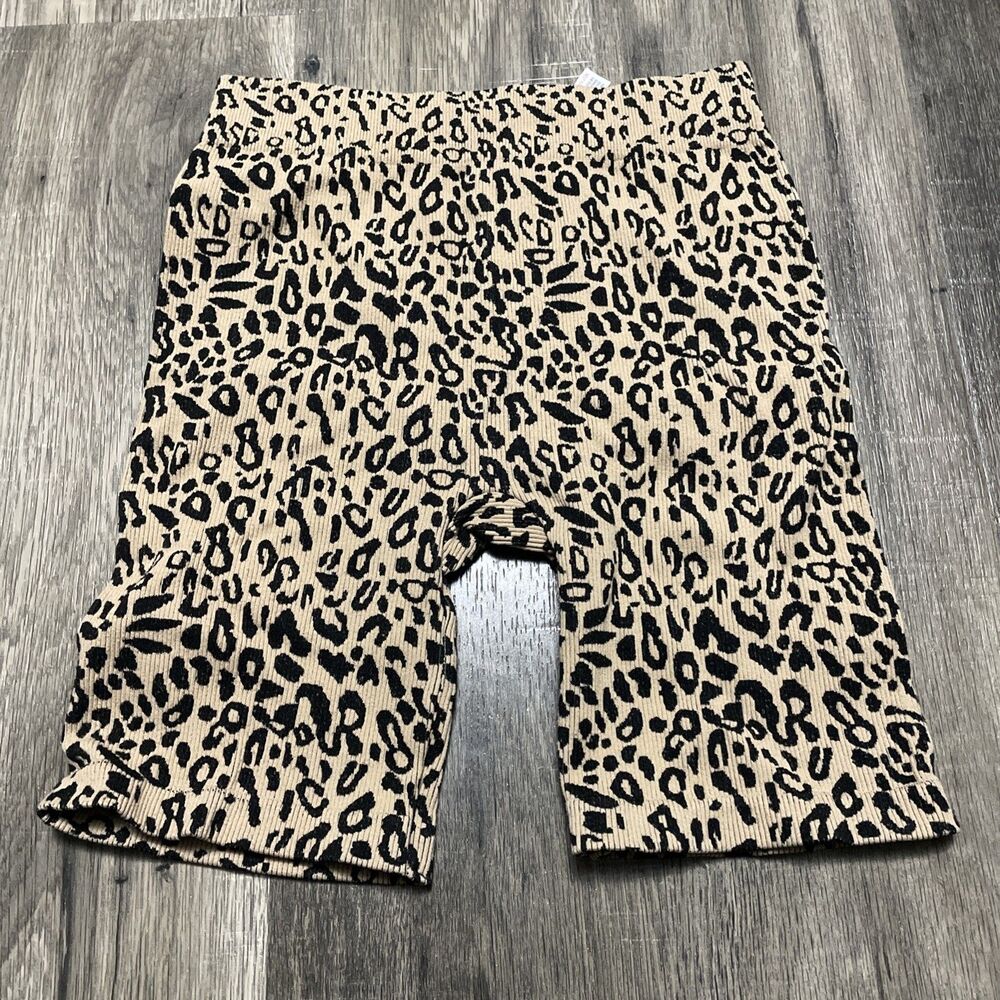 ANWND Women Brown stretchy Athletic Shorts M/L
